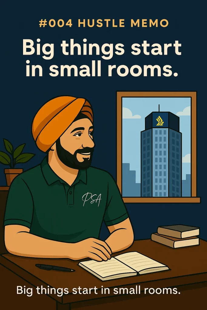 #004 Hustle Memo – From a 5×5 Office to a 10,000 Square Foot Vision