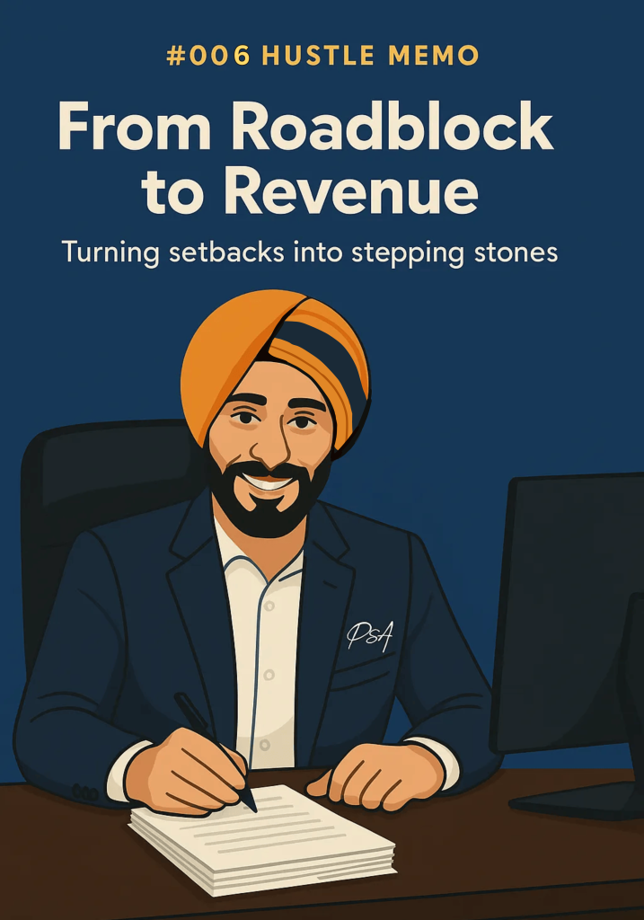 #006 Hustle Memo – From Roadblock to Revenue