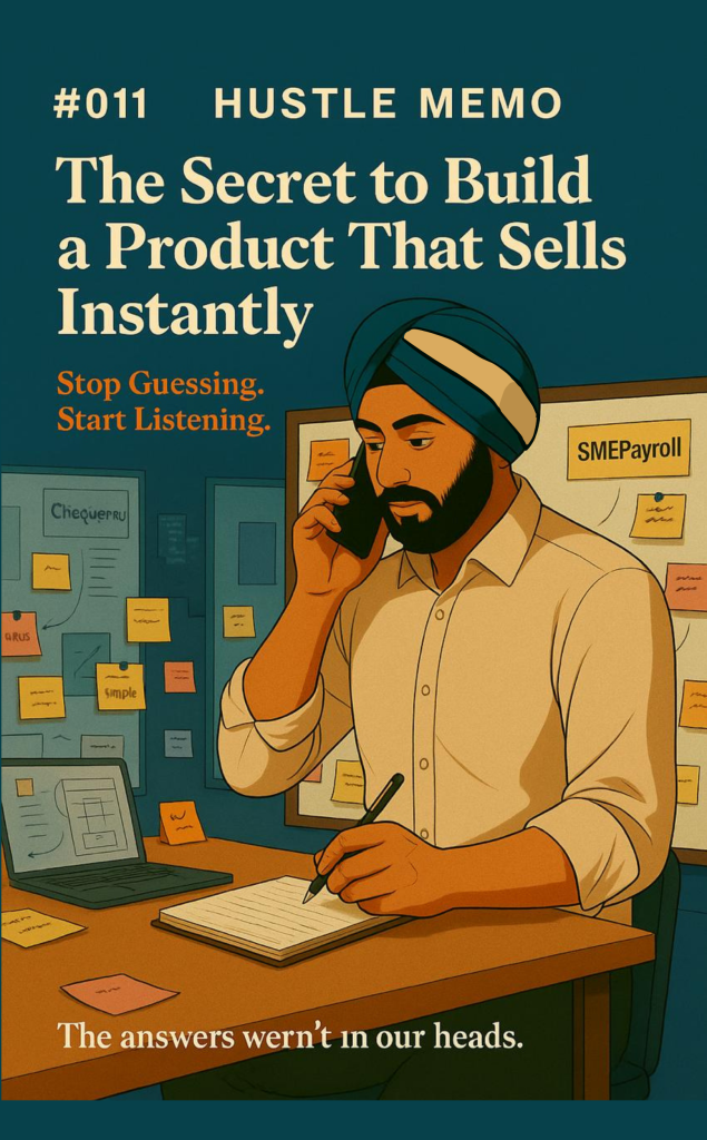 #011 HUSTLE MEMO – The Secret to Build a Product That Sells Instantly.