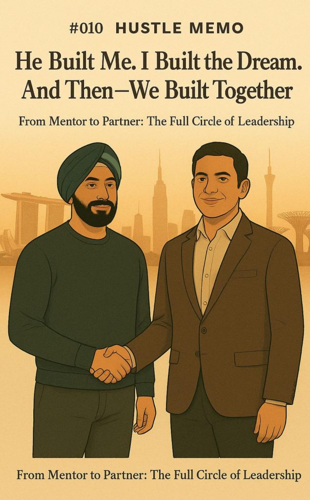 #010 HUSTLE MEMO – He built me. I built the dream. And then—we built together.
